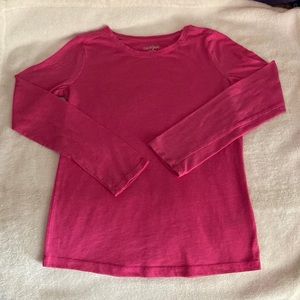 Solid Pink Long sleeve Cat & Jack top - Size 10/12